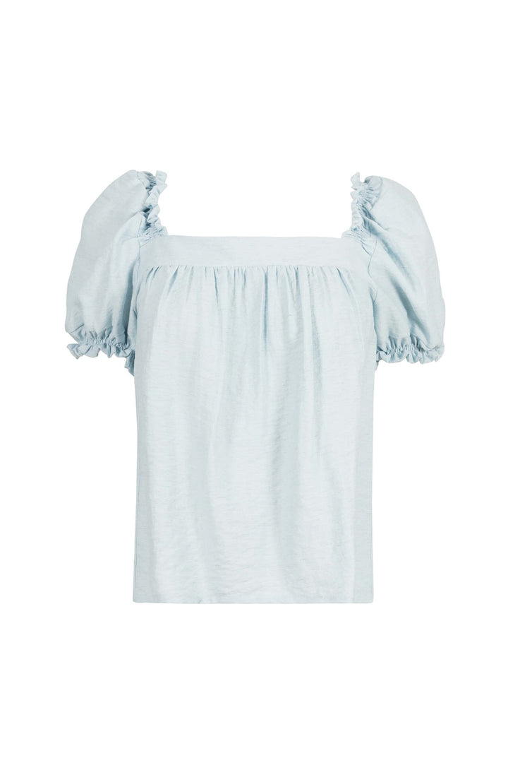 Blusa de escote cuadrado con mangas