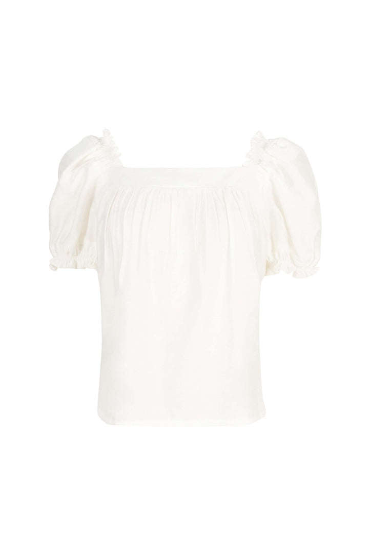 Blusa de escote cuadrado con mangas