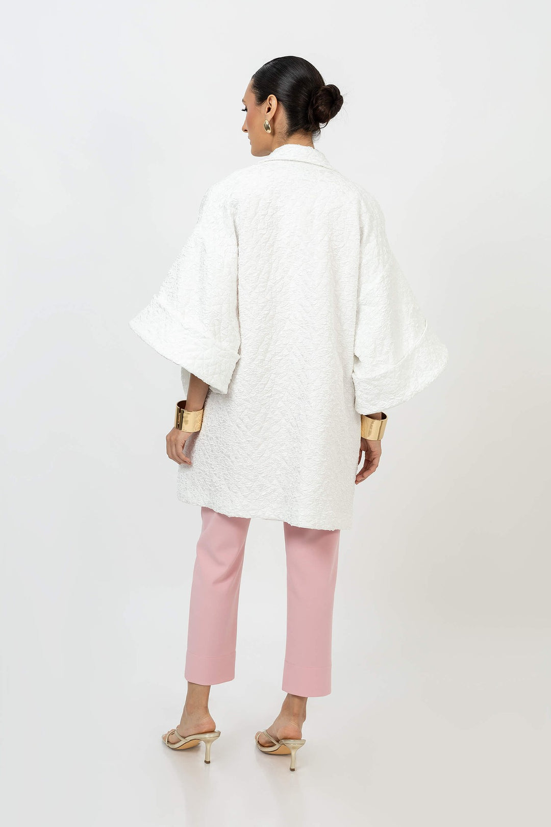 Abrigo kimono con textura