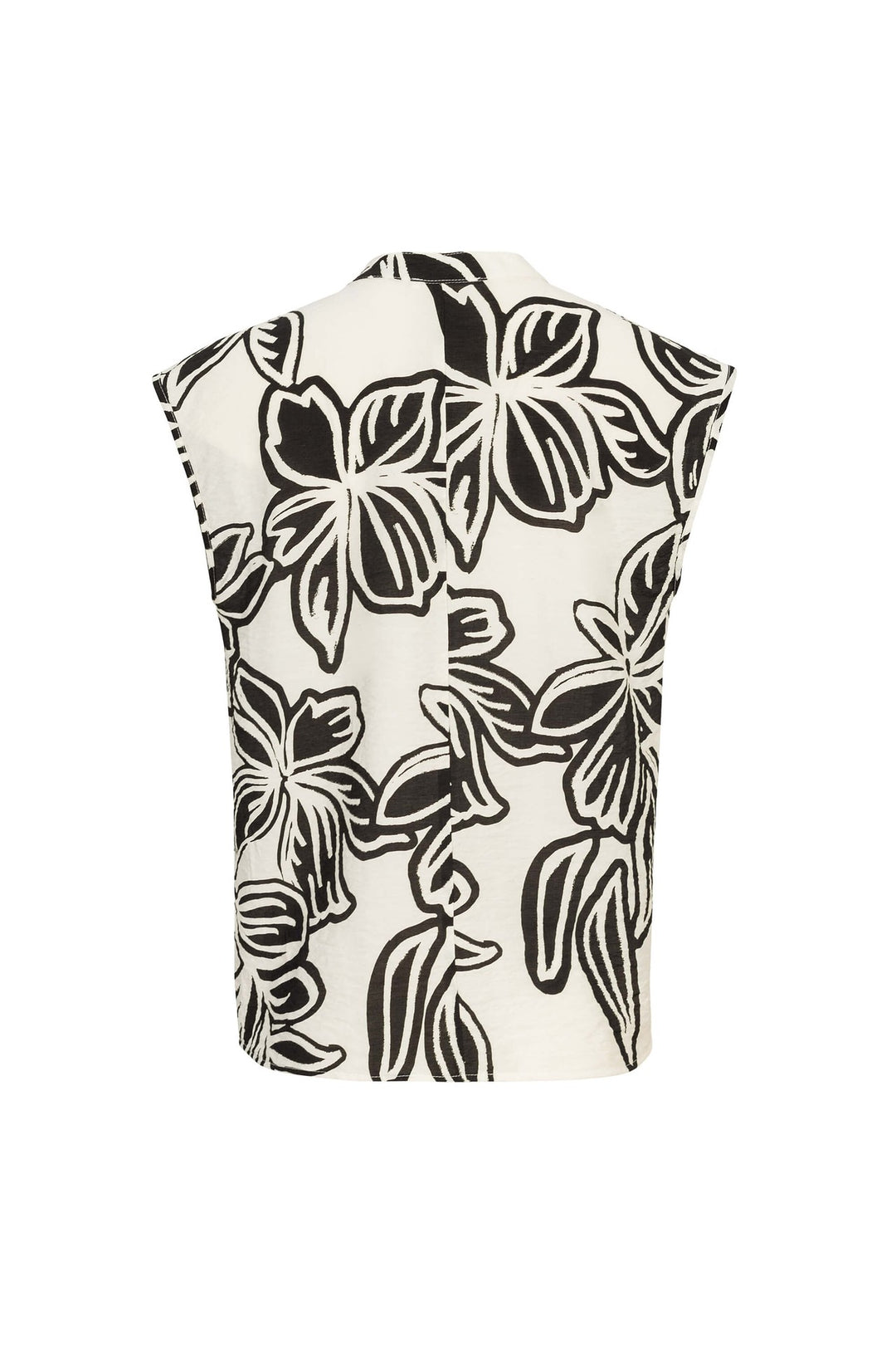 Blusa estampada con lazo elegante