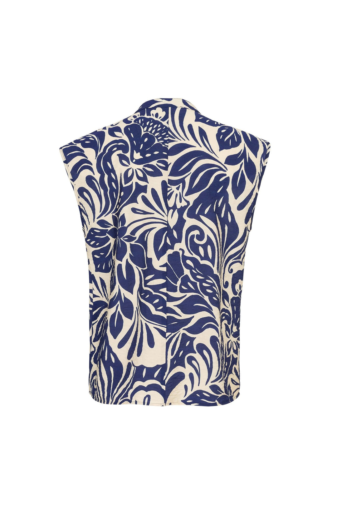 Blusa estampada con lazo elegante