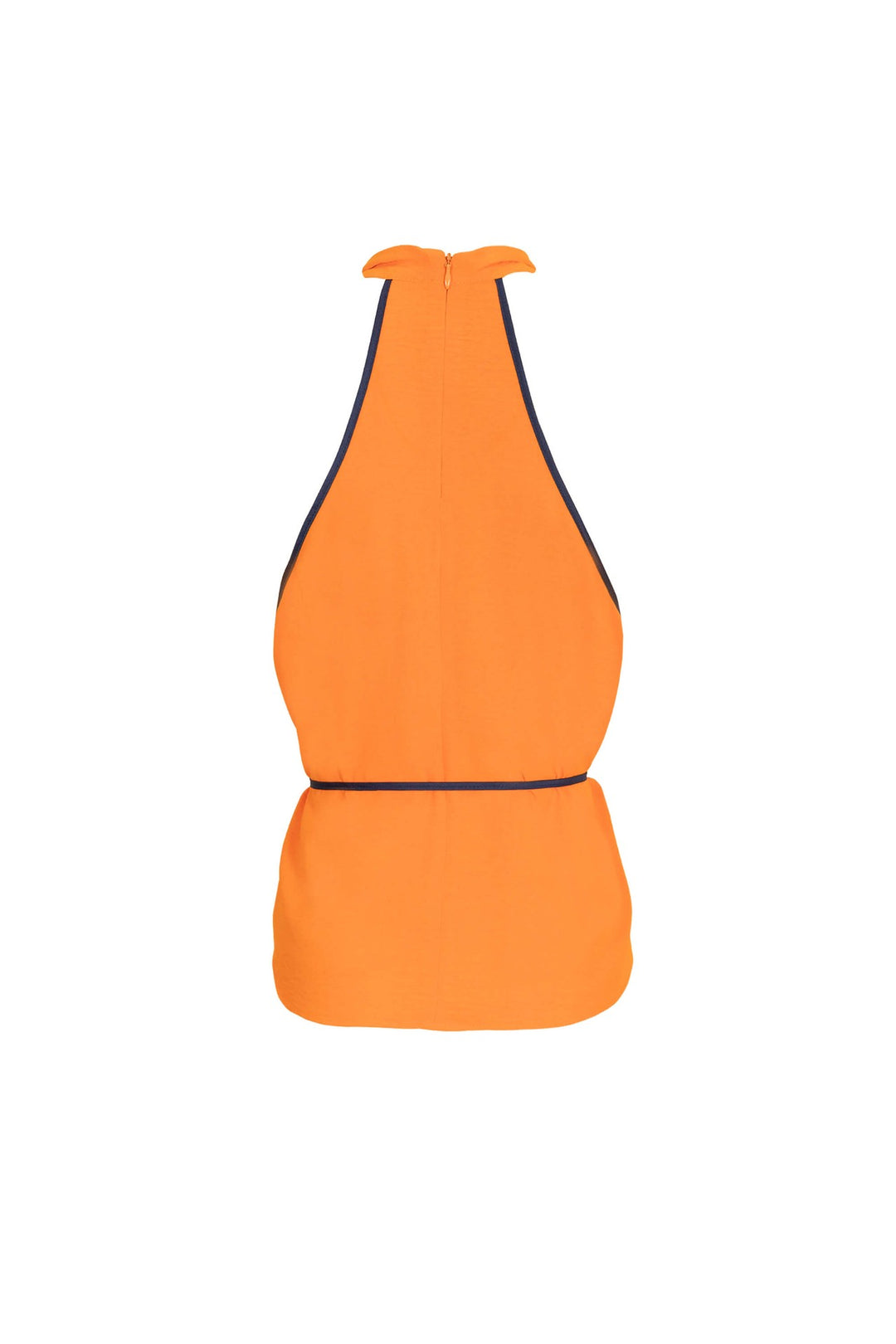 Blusa halter con escote drapeado