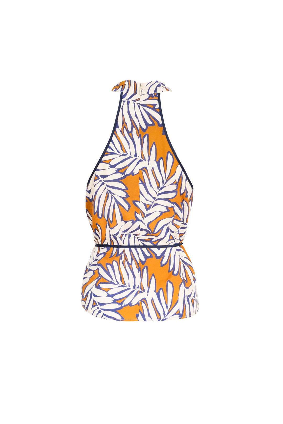 Blusa halter con escote drapeado