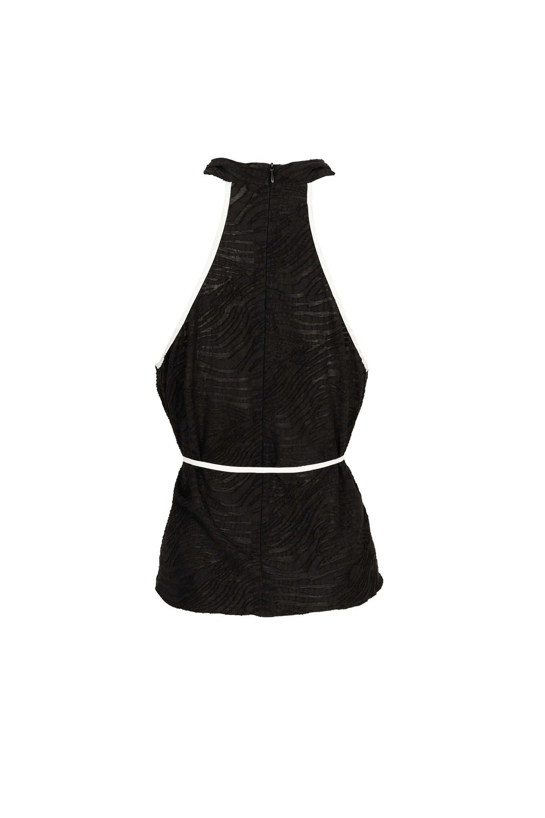 Blusa halter con escote drapeado