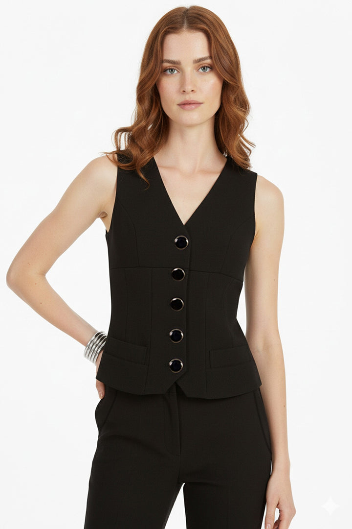 Chaleco tipo sastre elegante