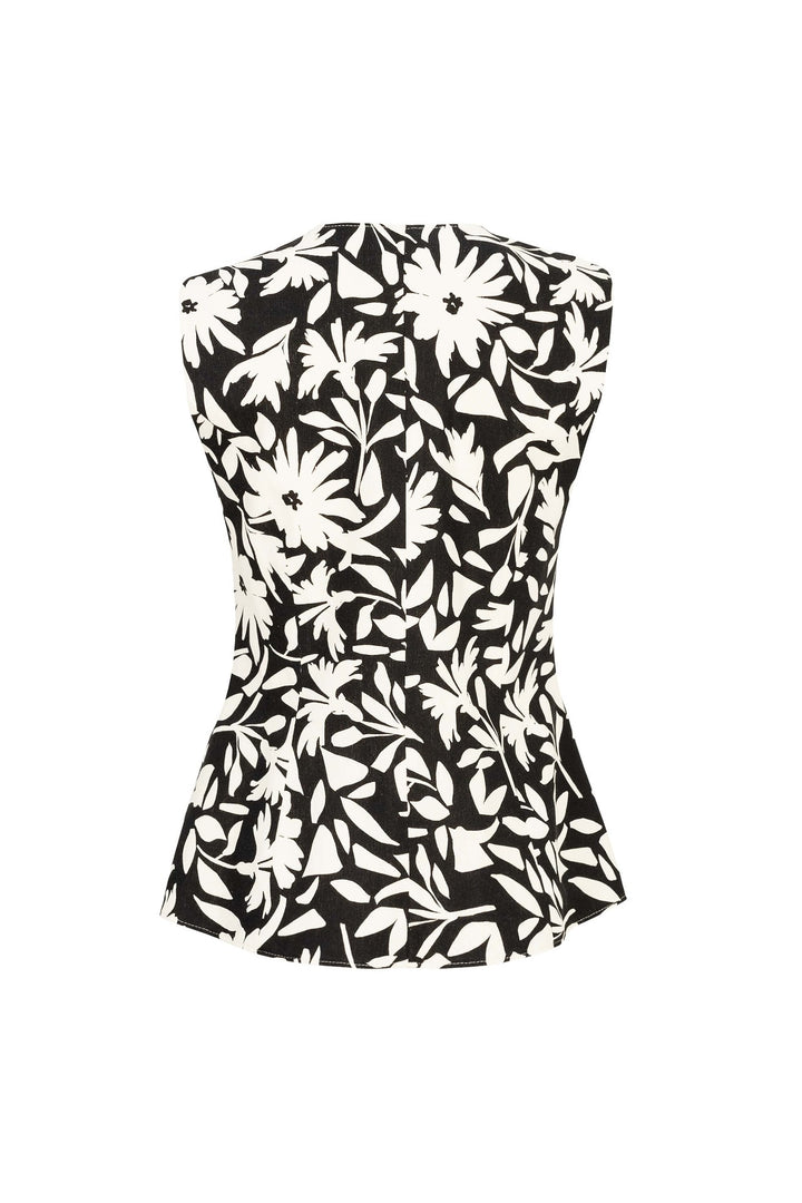 Chaleco estampado floral