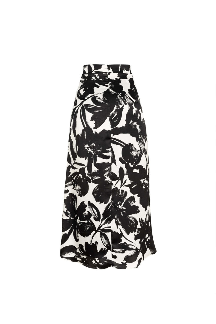 Falda midi cruzada floral