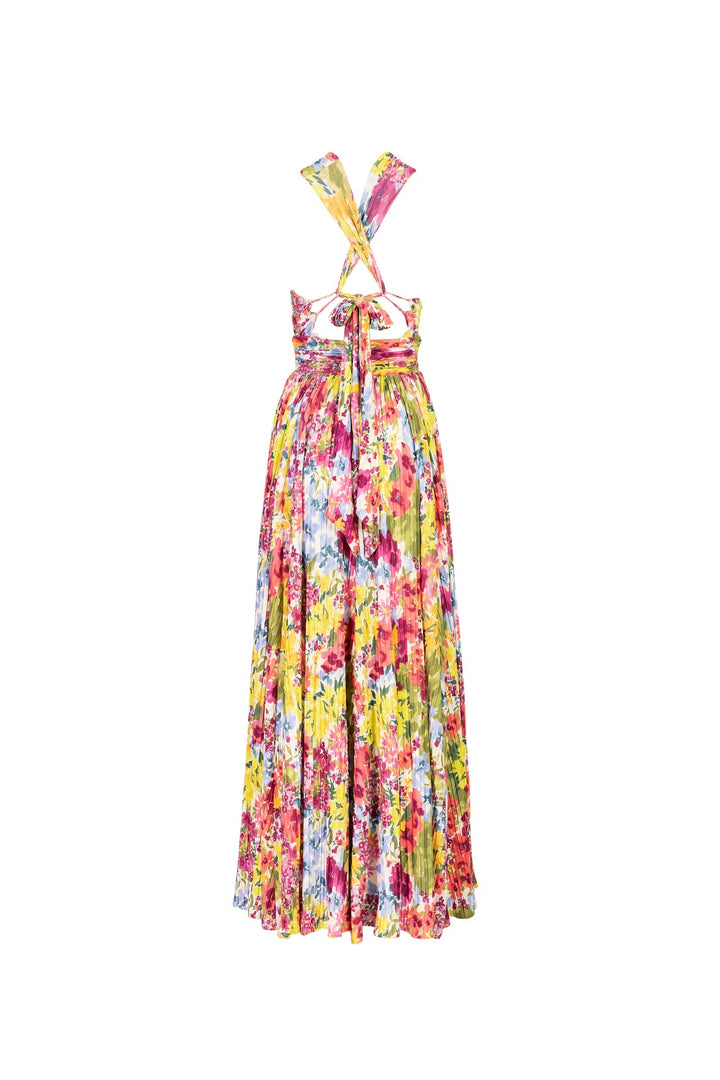 Maxi vestido con escote profundo