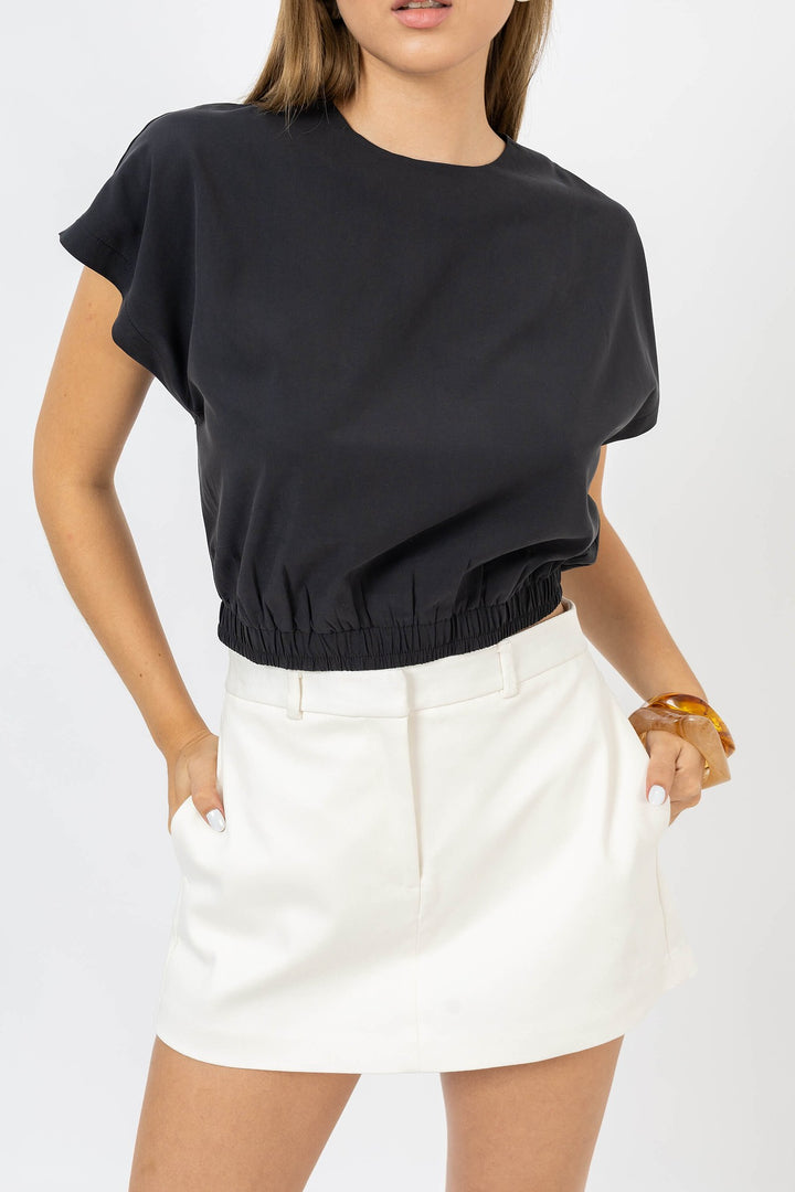 Short falda liso formal