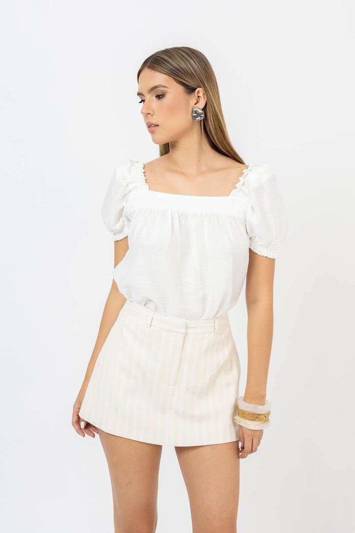 Short falda liso formal