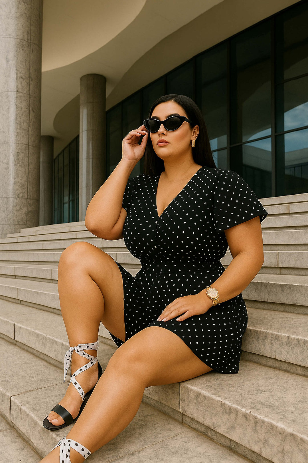 Shortsuit con escote en V