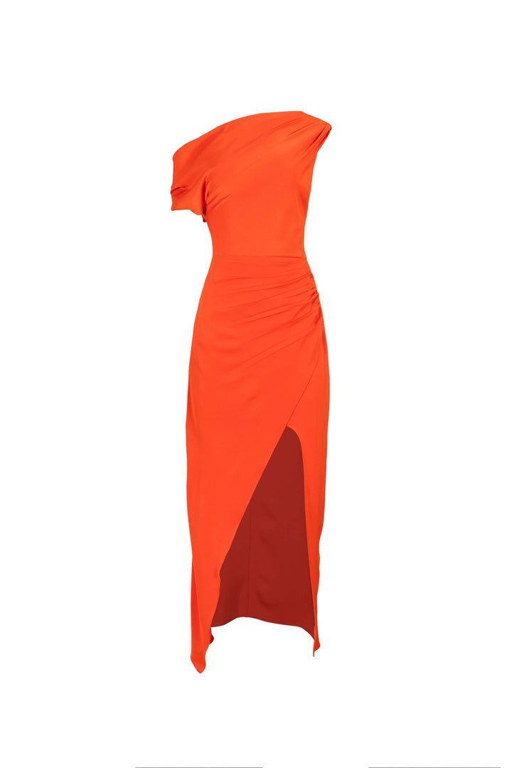 Vestido asimétrico con abertura lateral