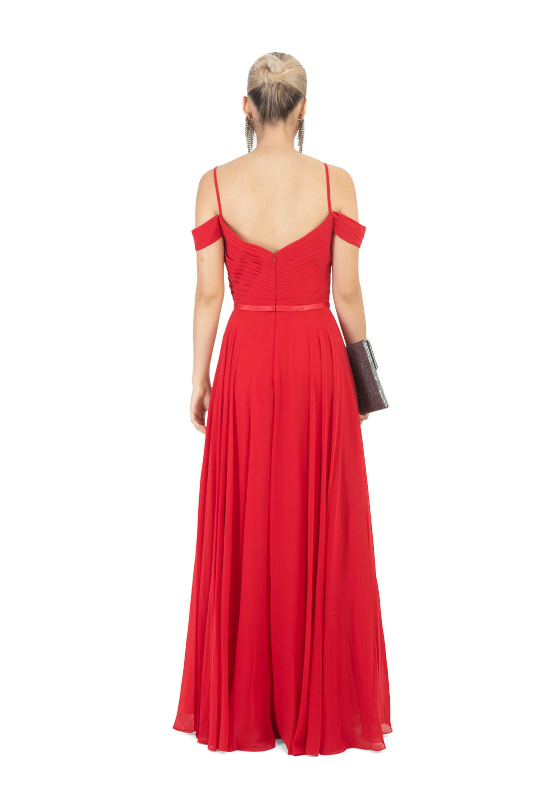 Vestido de fiesta escote corazón