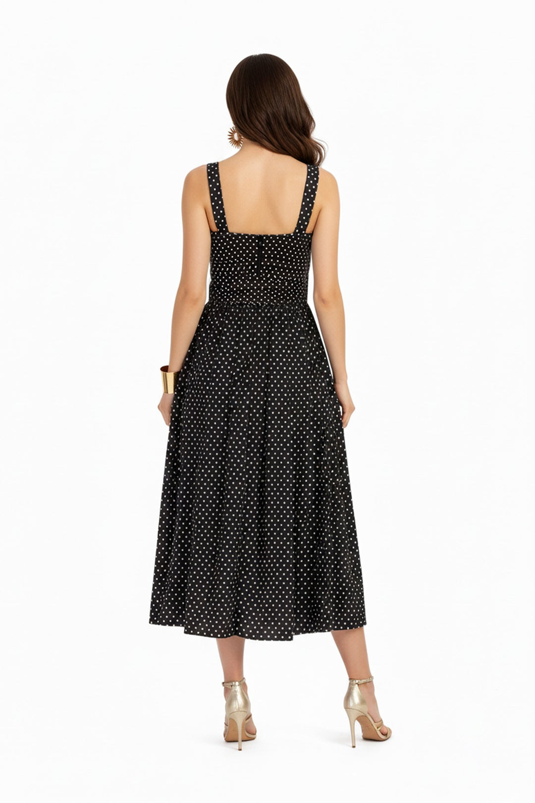 Vestido de lunares con lazo