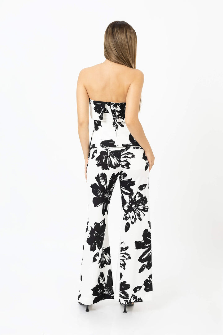 Pantalón palazzo floral