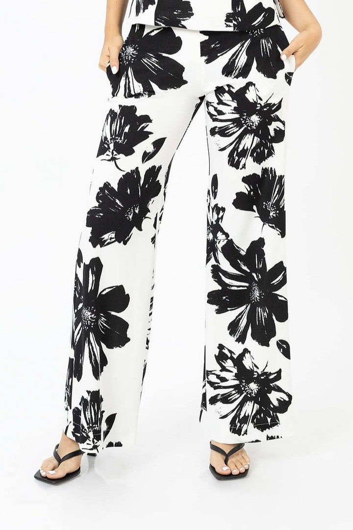 Pantalón palazzo floral