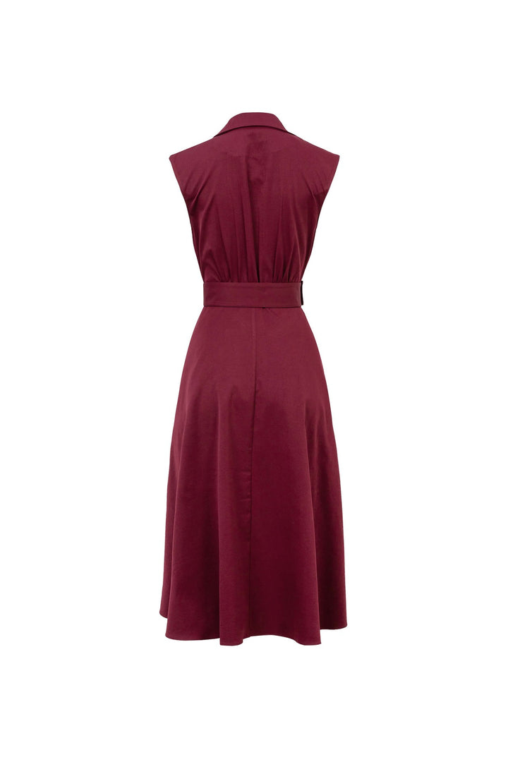 Vestido tipo trench sin mangas