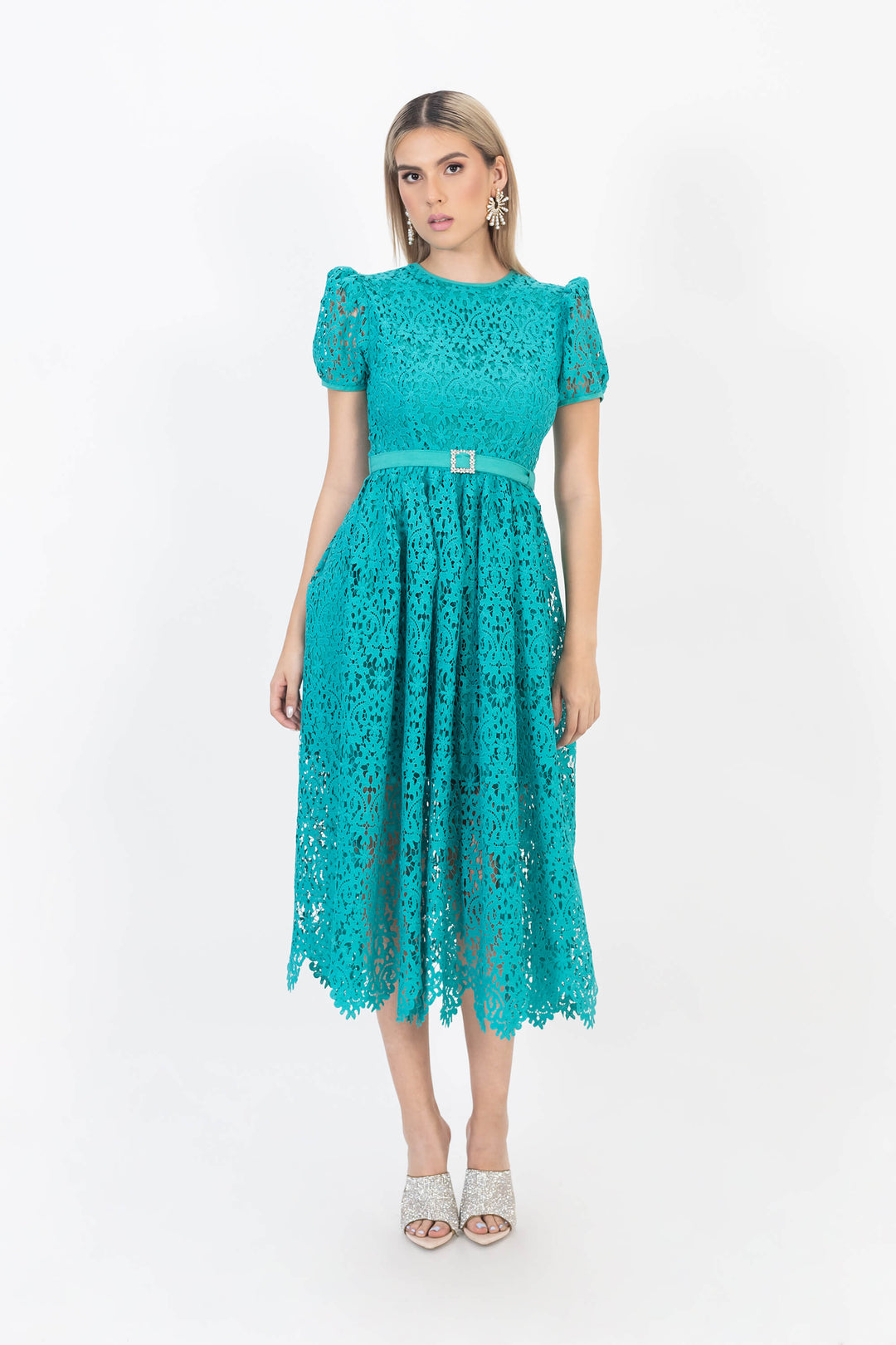 Vestido Midi de Encaje