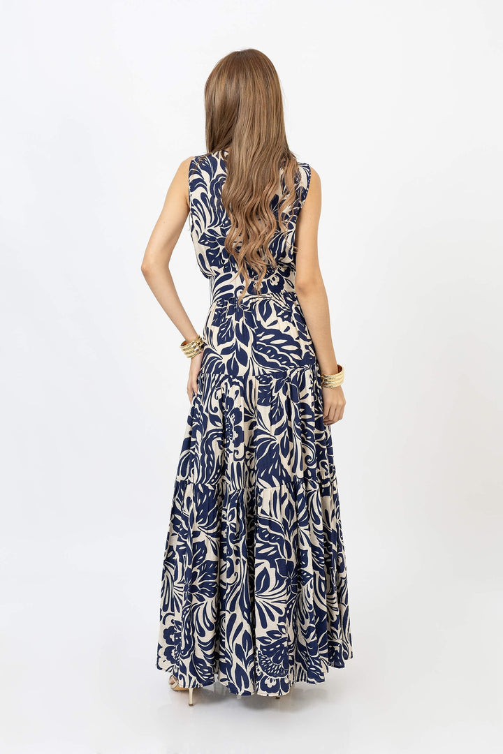 Vestido maxi floral