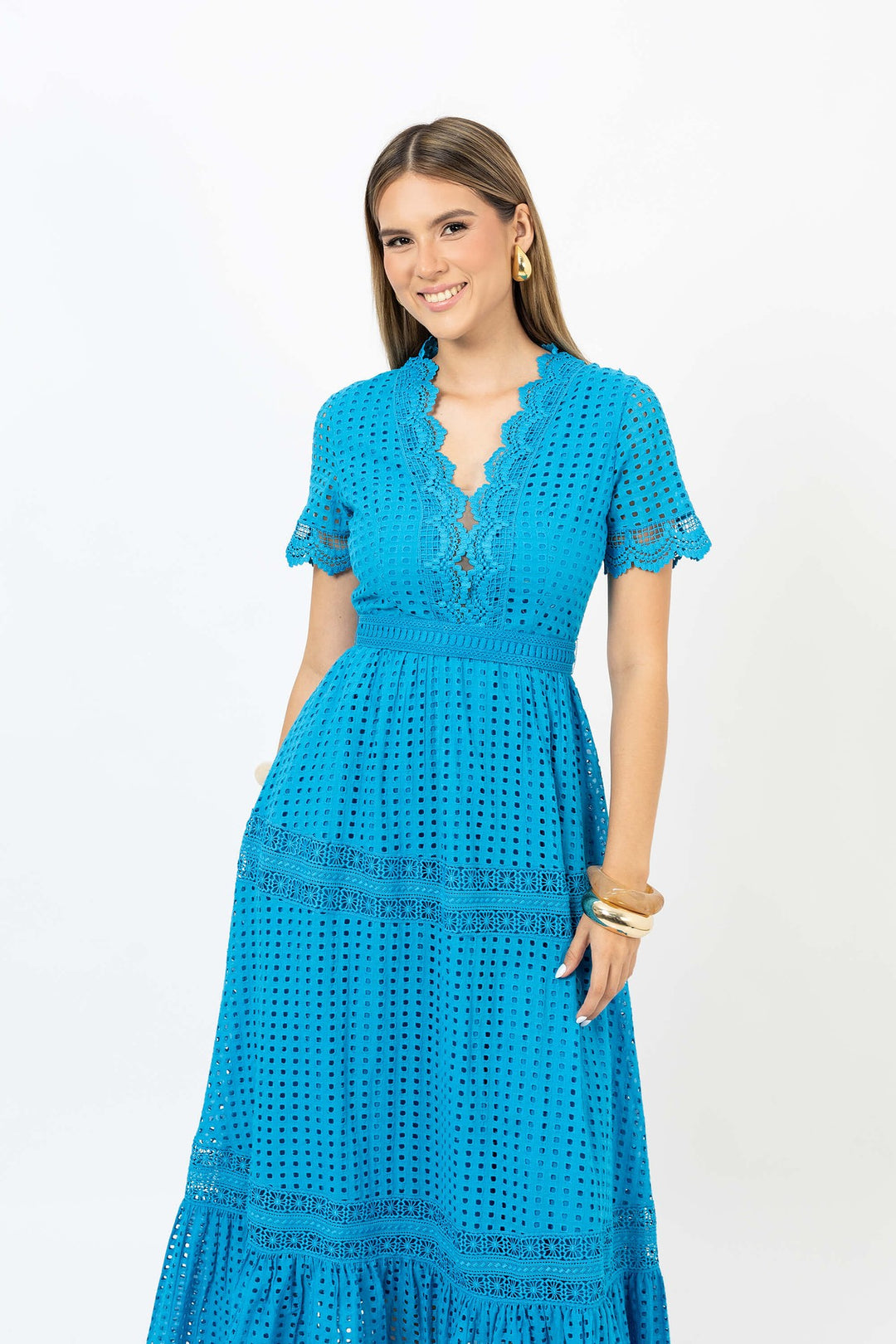 Vestido maxi con avio