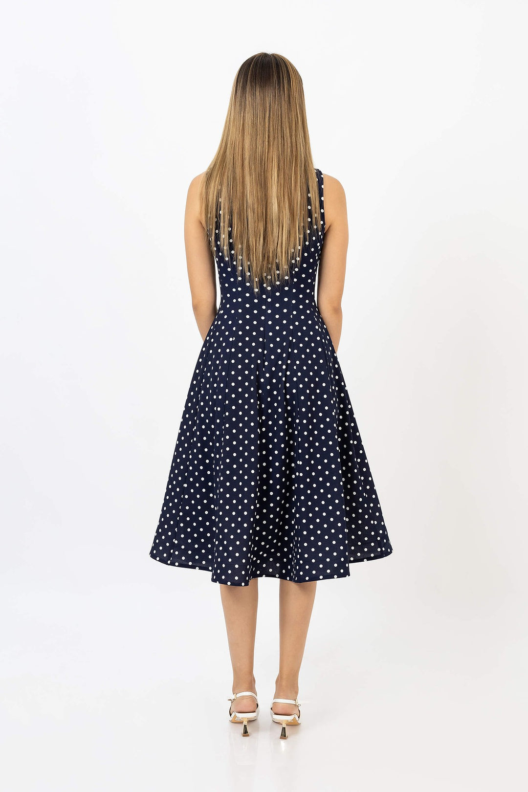 Vestido midi sin mangas