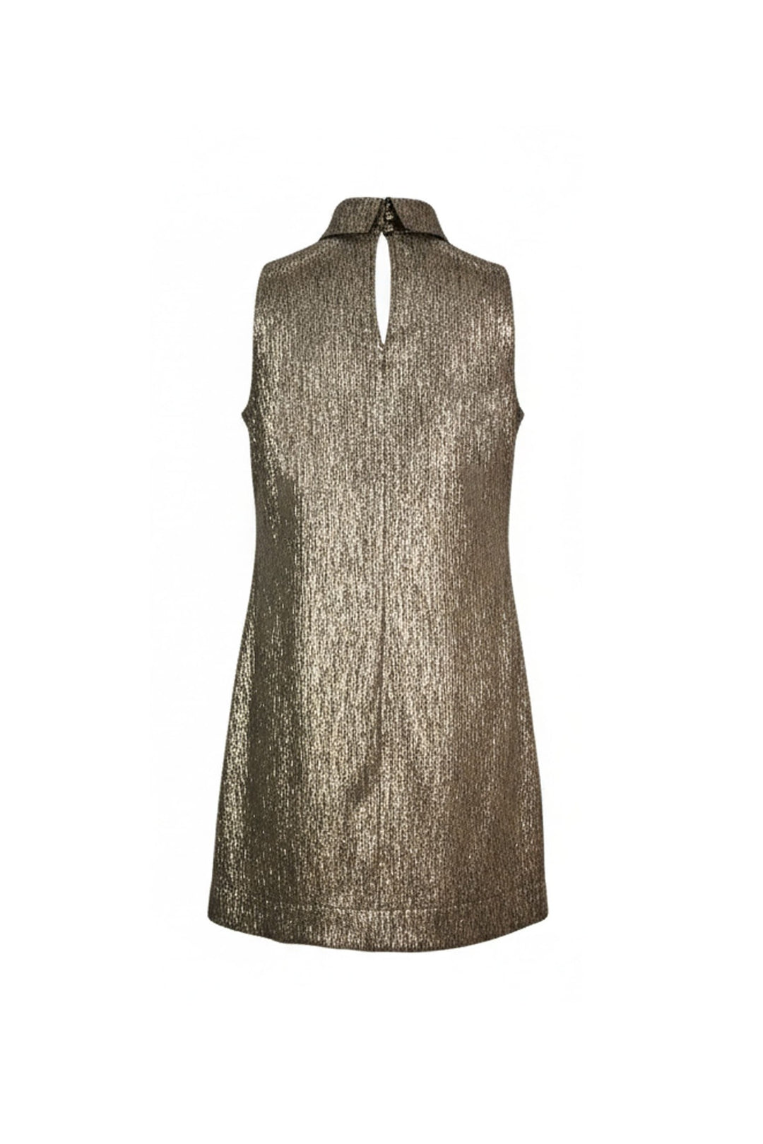 Vestido metálico sin mangas elegante