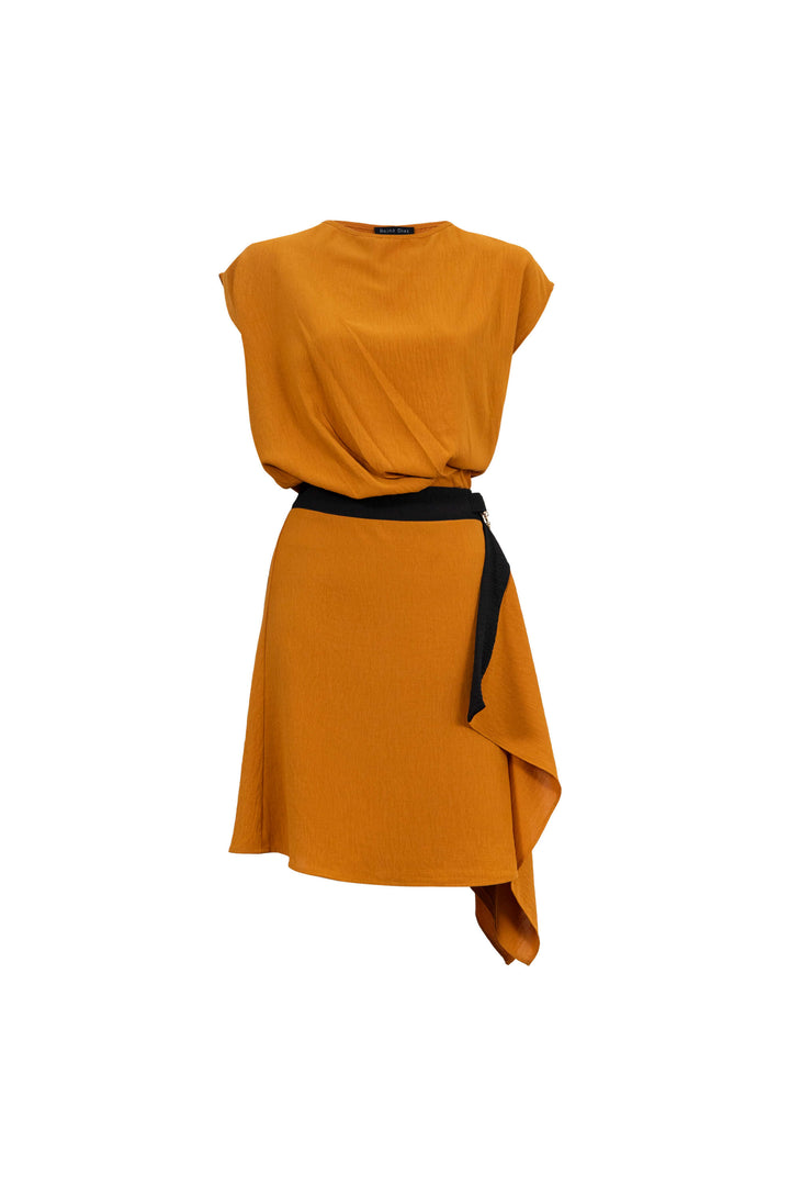 Vestido Asimétrico con Cadena