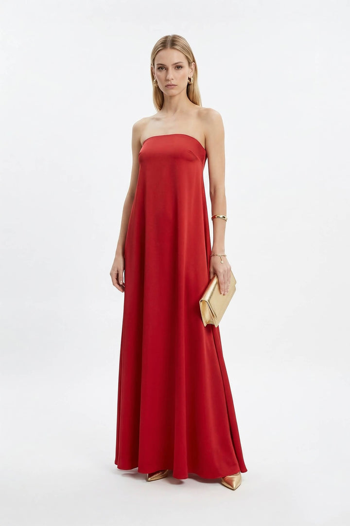 Vestido Maxi Strapless