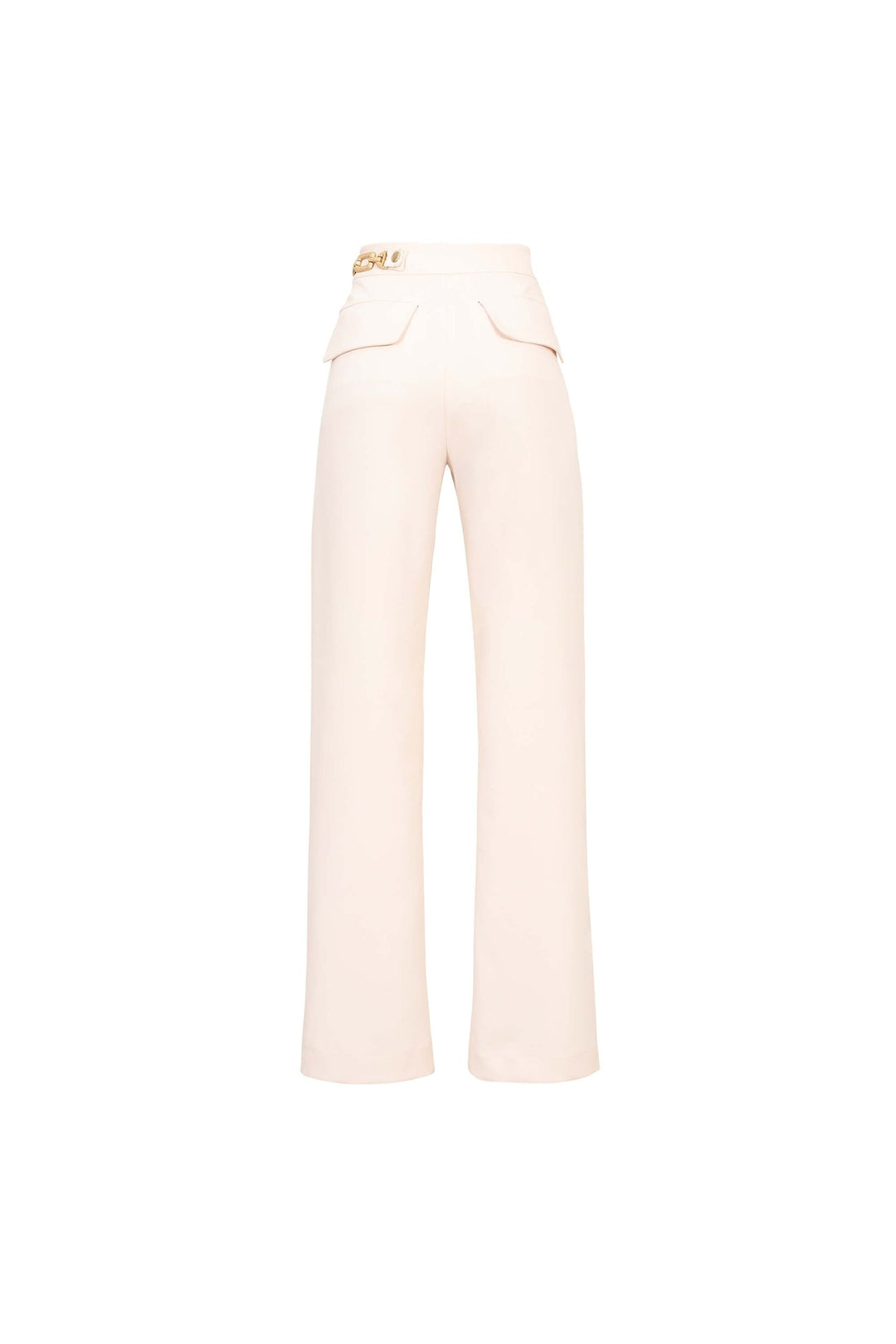 Pantalón recto con abertura frontal