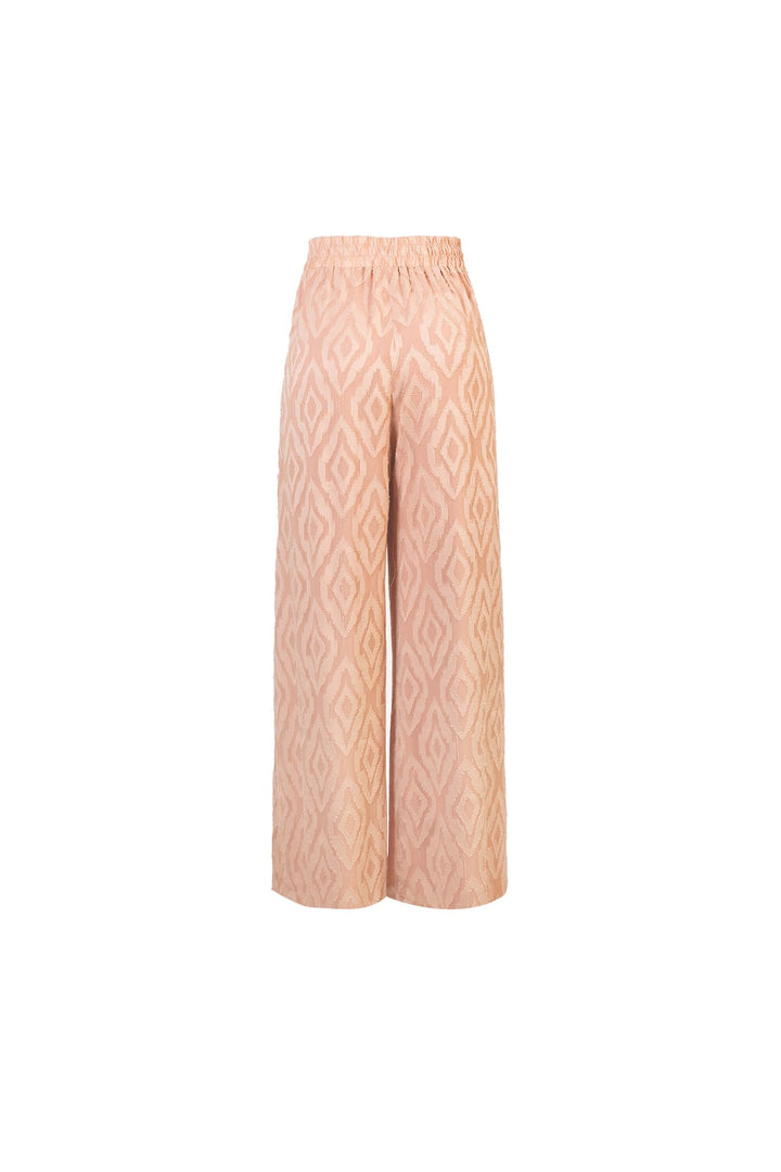 Set halter estampado con pantalón amplio