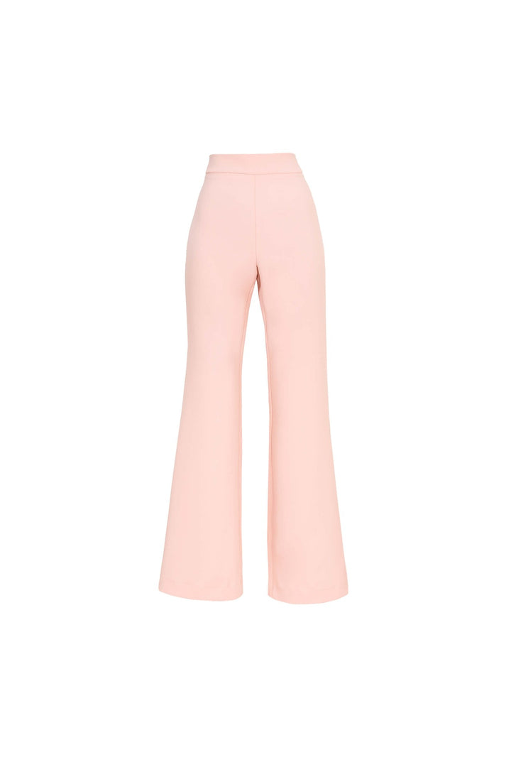 Pantalón acampanado de tiro alto