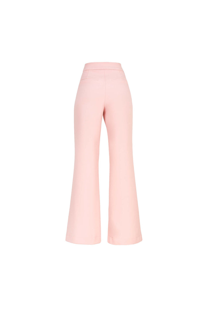Pantalón acampanado de tiro alto