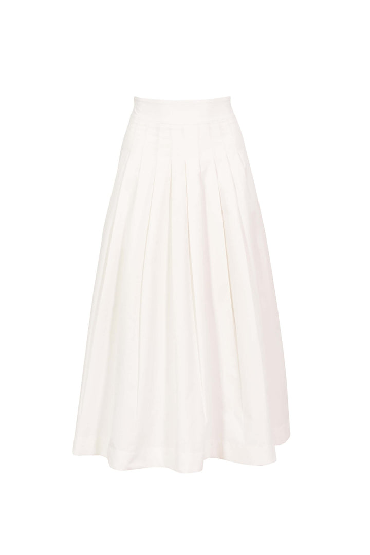 Falda midi plisada de vestir