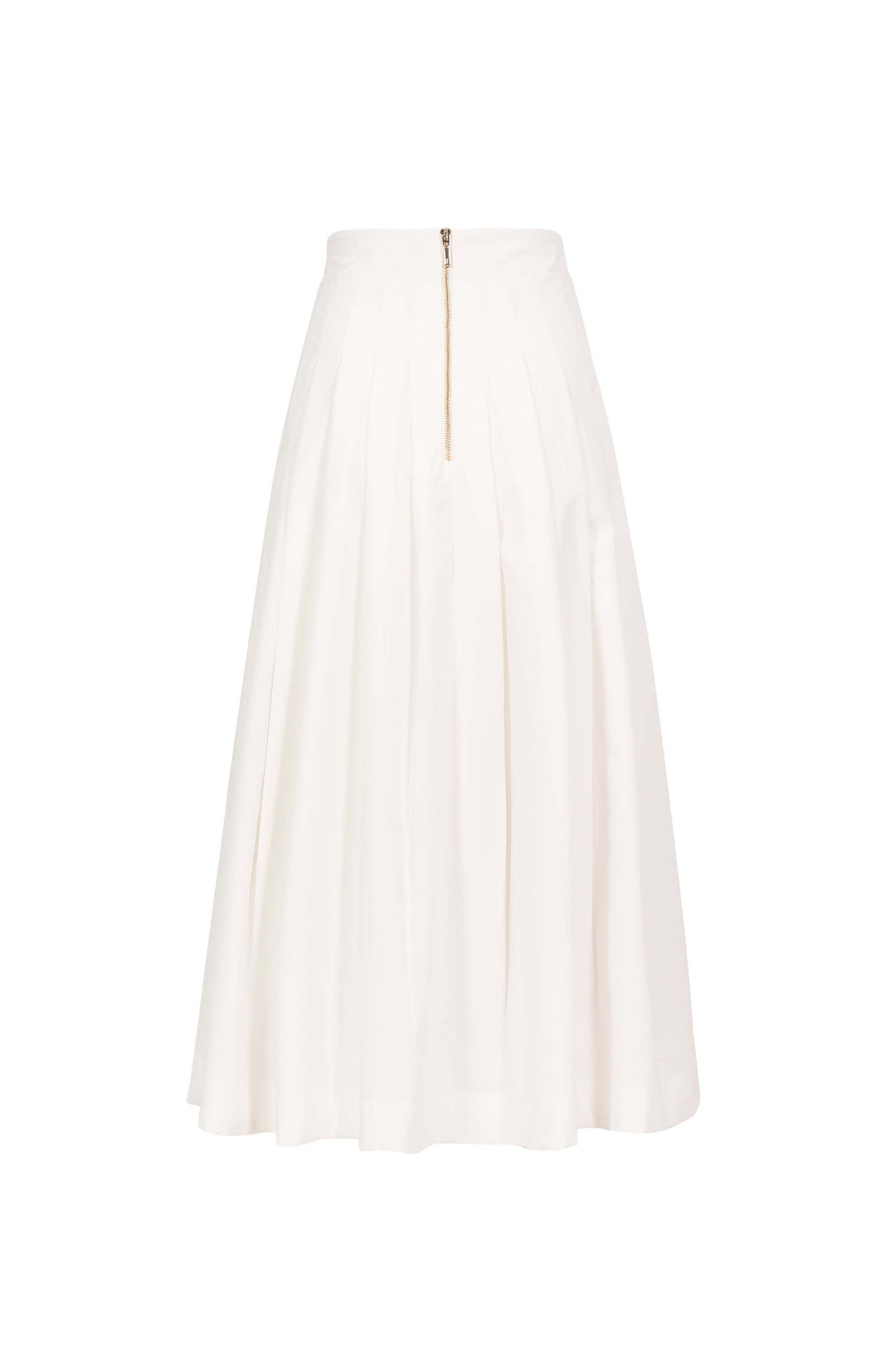 Falda midi plisada de vestir