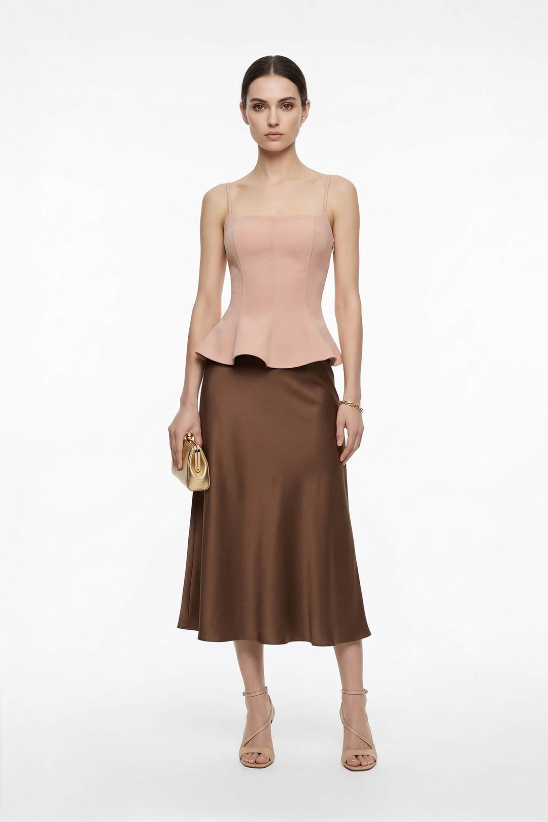 Top Peplum Estilo Corset