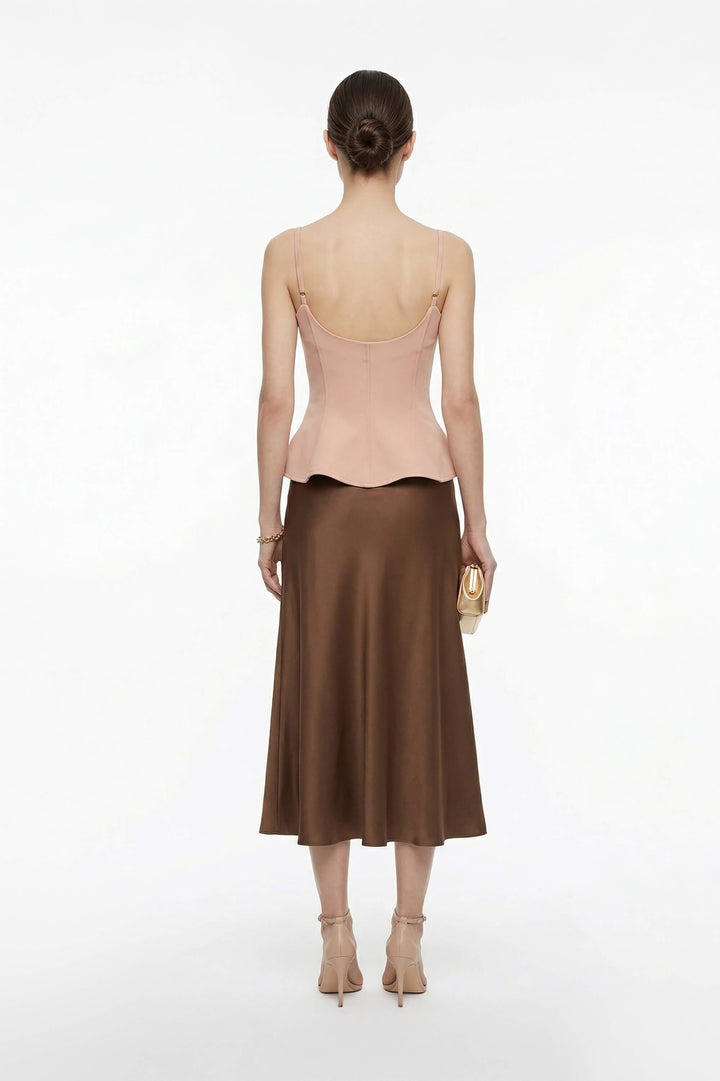 Top Peplum Estilo Corset