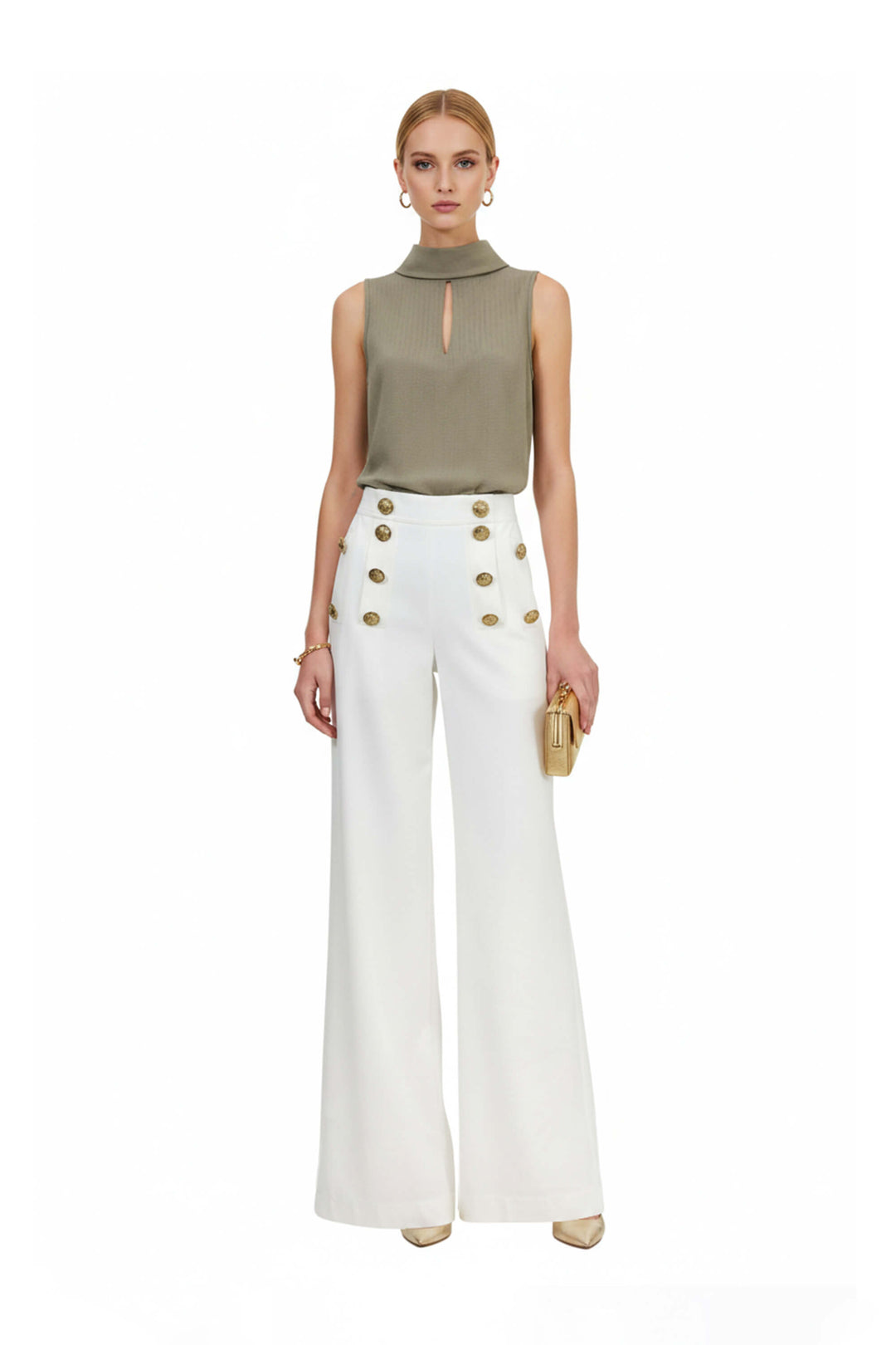 Pantalón Wide Leg Marinero