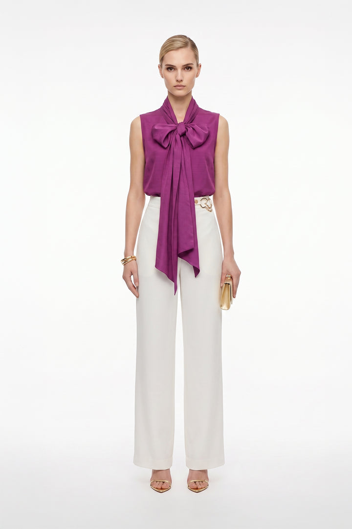 Blusa Con Lazo Gigante