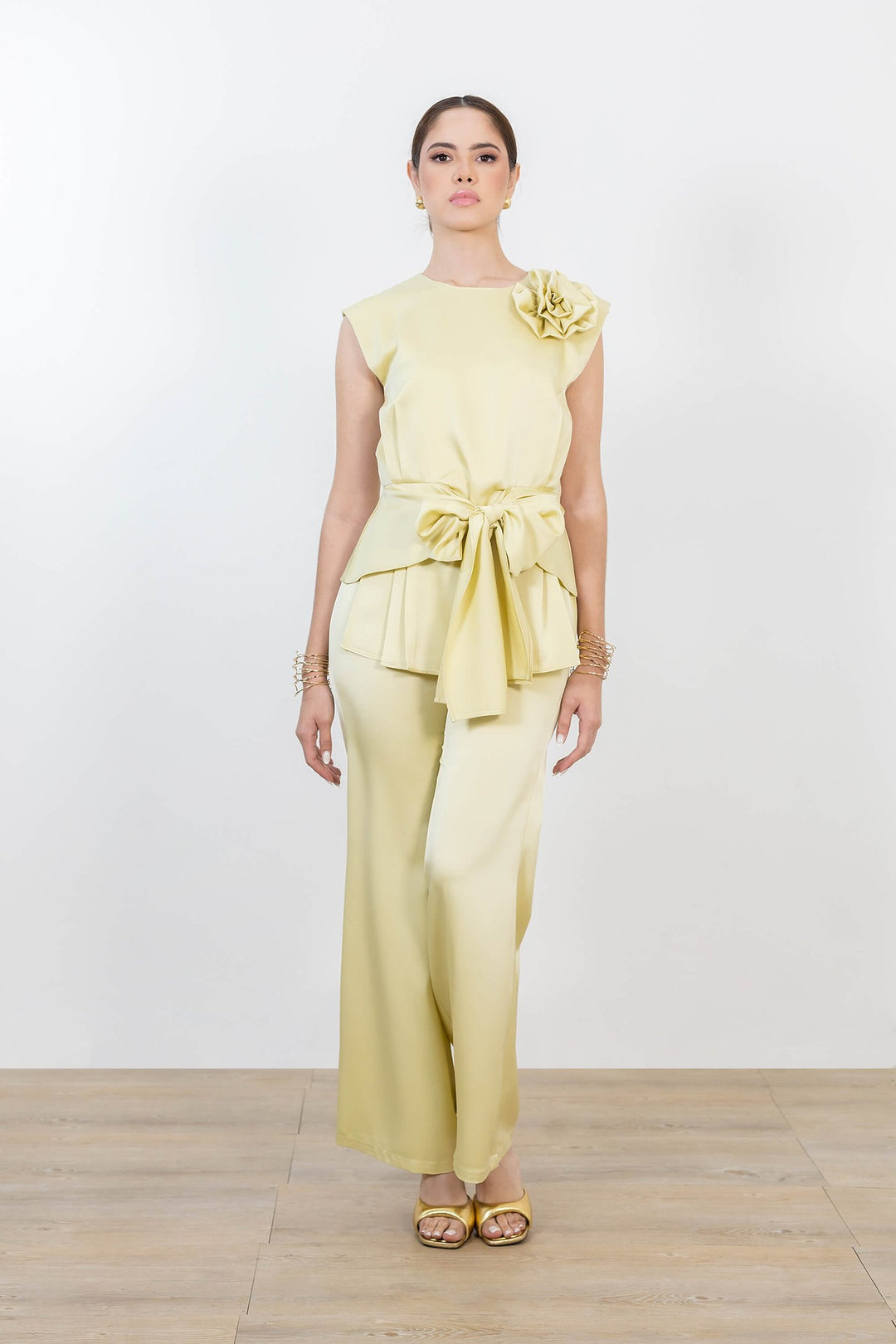 Pantalón de vestir satinado