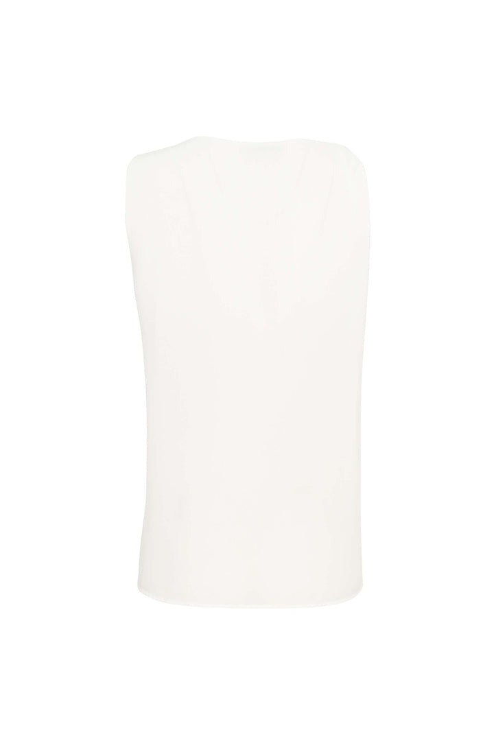 Blusa sin mangas de silueta fluida