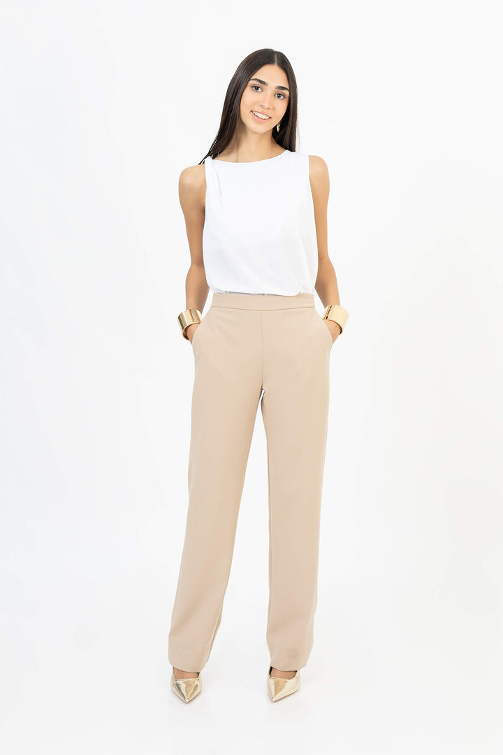 Blusa sin mangas de silueta fluida