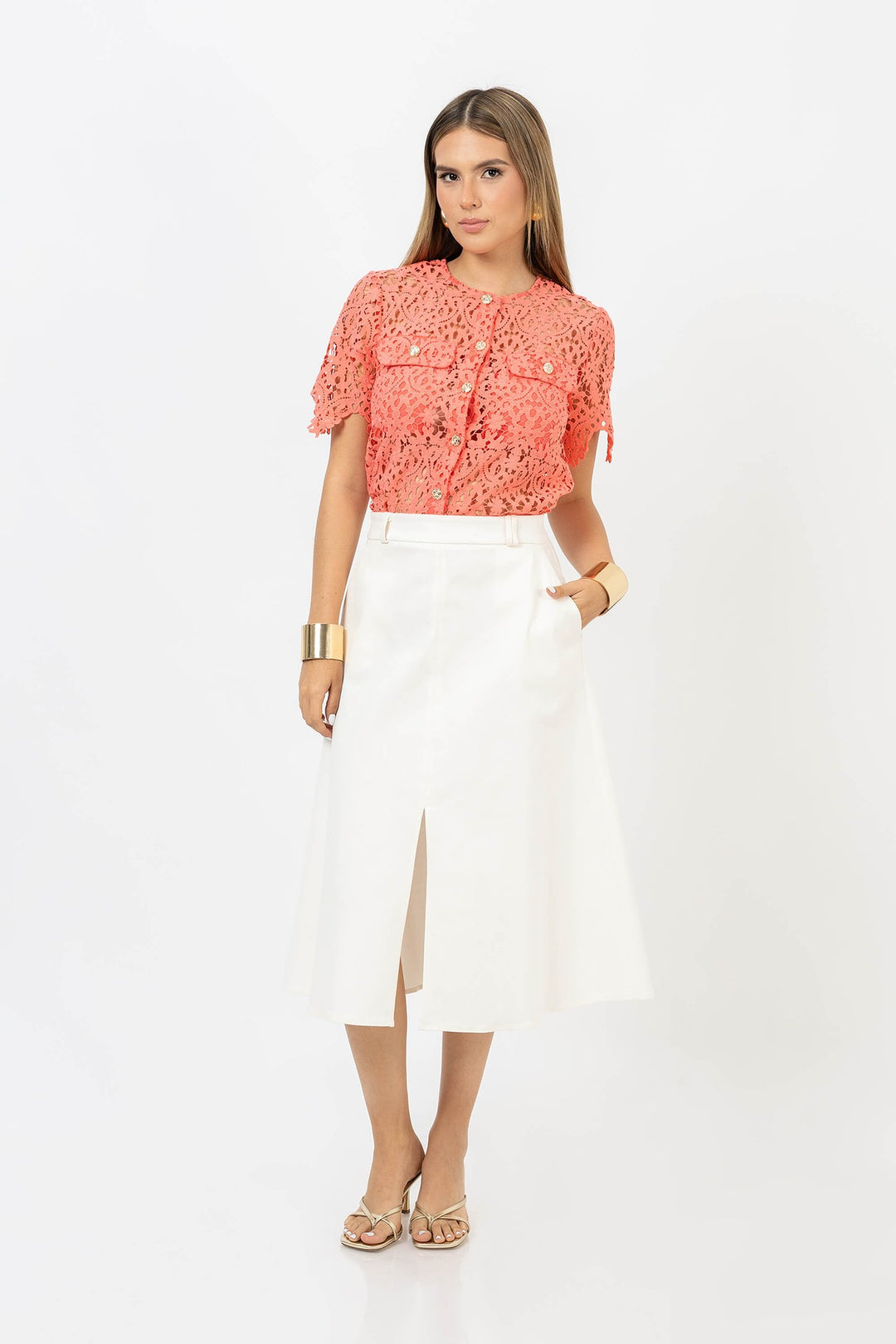 Falda midi