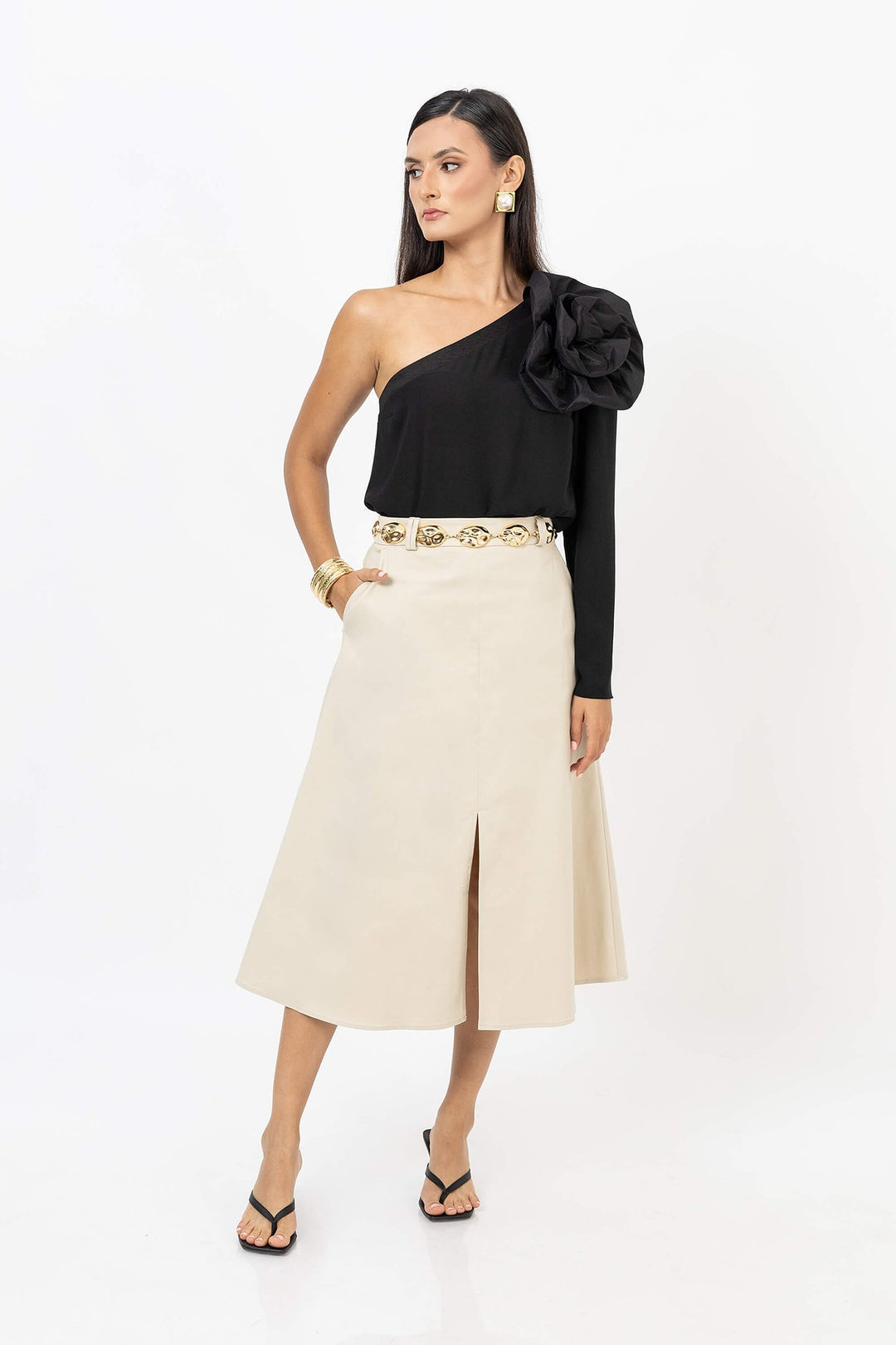 Falda midi