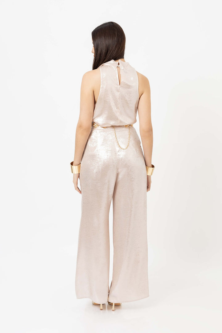 Pantalón palazzo satinado