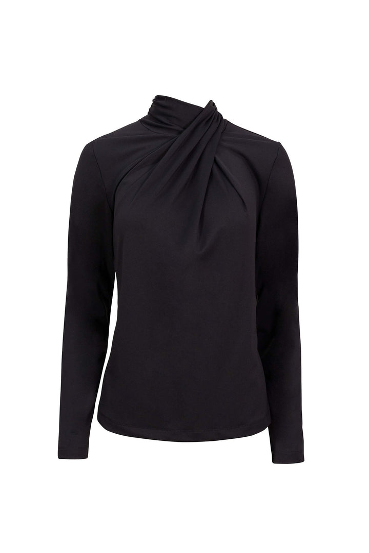 Blusa cruzada de manga larga