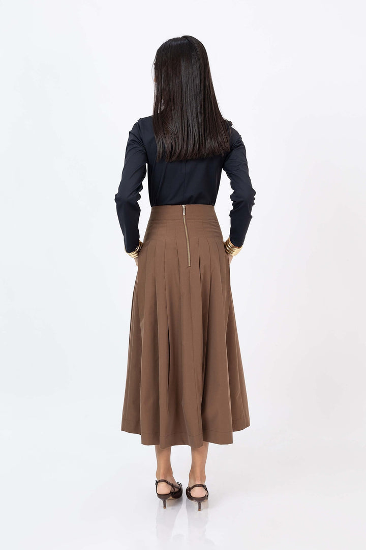 Blusa cruzada de manga larga