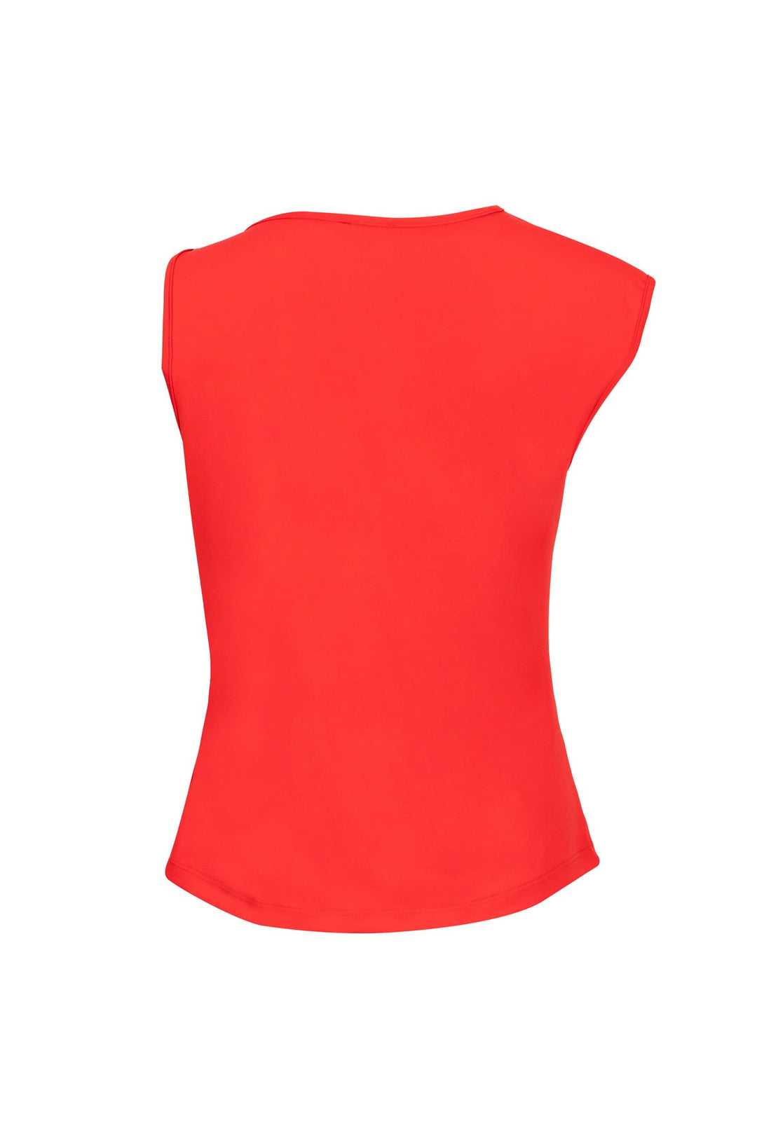 Top asimétrico con detalle metálico