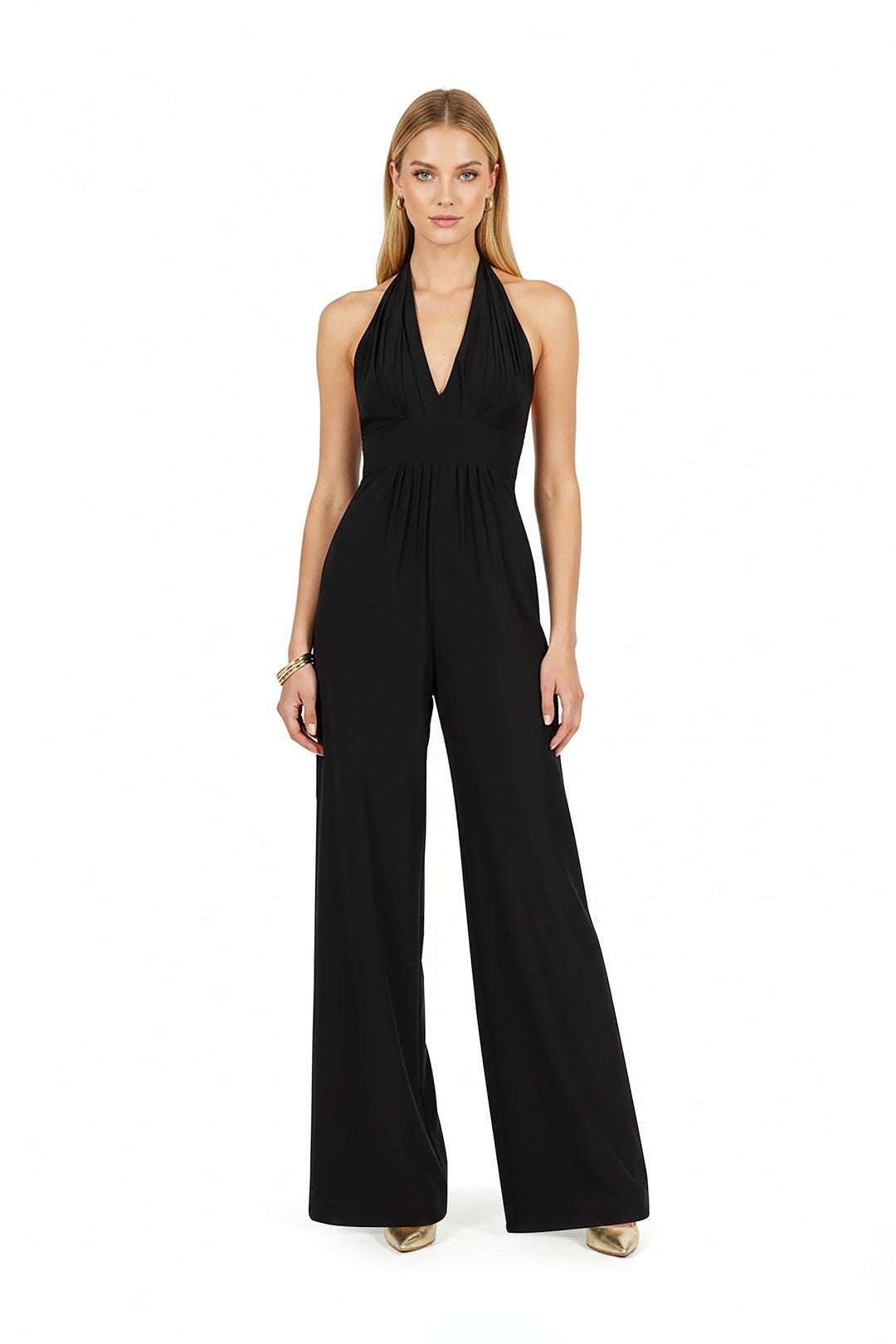 Jumpsuit Halter con Espalda de Lazo