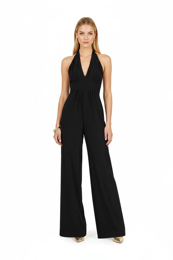 Jumpsuit Halter con Espalda de Lazo