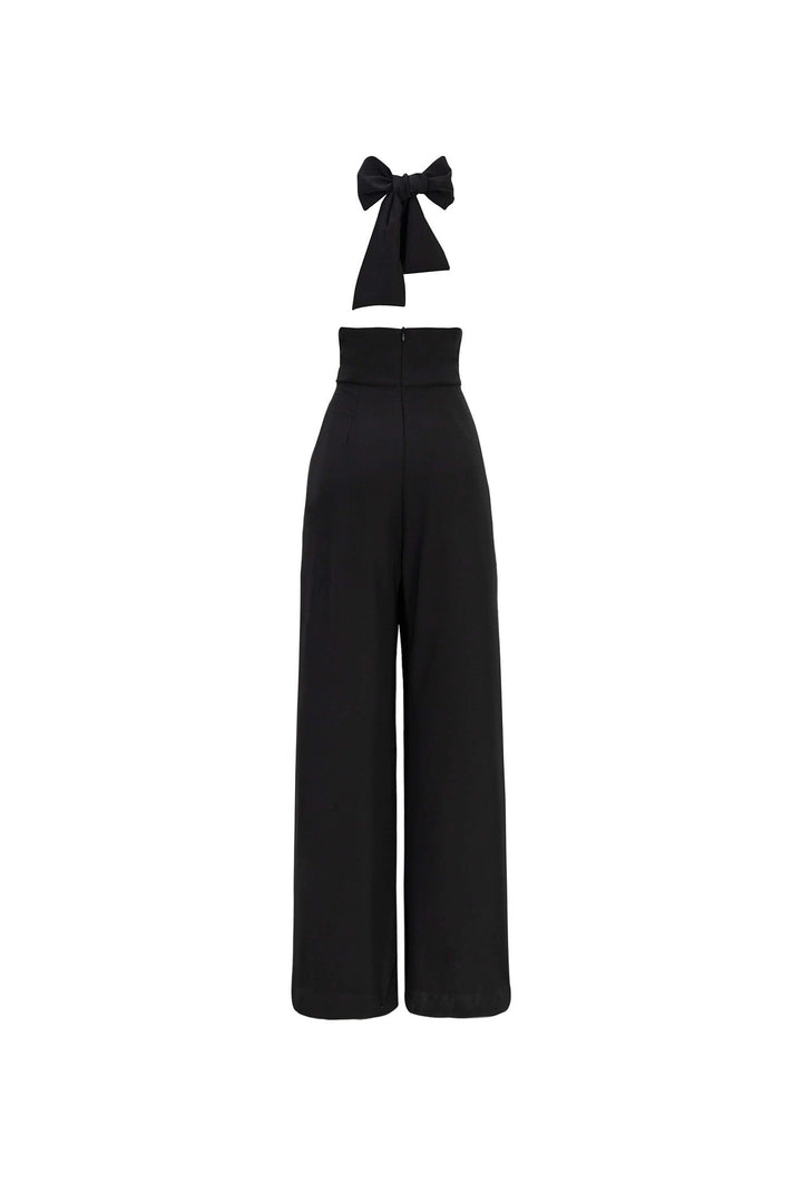 Jumpsuit Halter con Espalda de Lazo